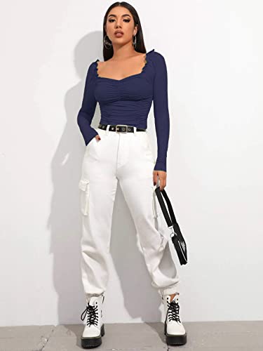 Image of Shasmi Women's Shirt | Sweat Heart Neck | Full Sleeve | Regular Fit | Elegant Design Stylish & Comfortable | All-Day Comfort | Perfect for Formal, Casual (Tank Top)