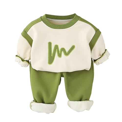 School Baby Clothes Boy Plus Fleece Suit Winter New Baby Style Thickened Children's Boys Fleece Lined Jacket - Main Image