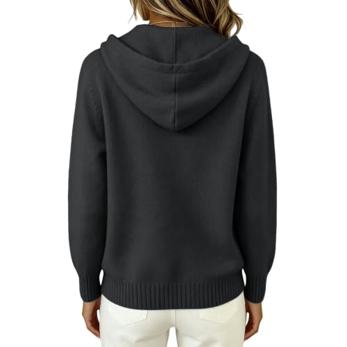 Cashmere Sweaters for Women Knit Hooded Cardigan Casual Fall Tops 2026 - image 2