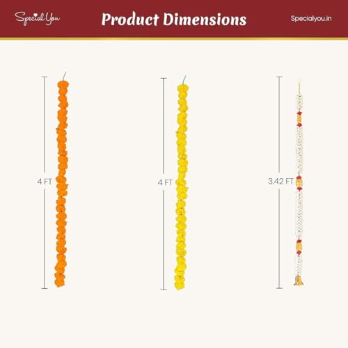 Image of Special You Ganesh Chaturthi Decoration Items for Home, PVC Backdrop Stand for Pooja Room Decoration Items for Diwali Festival, Ganesh Chaturthi mandap for Pooja Decorations- 8 pcs