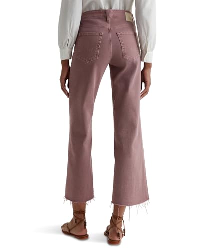 AG Women's Saige Mid-Rise Wide Leg in Sulfur Dusty Mauve2