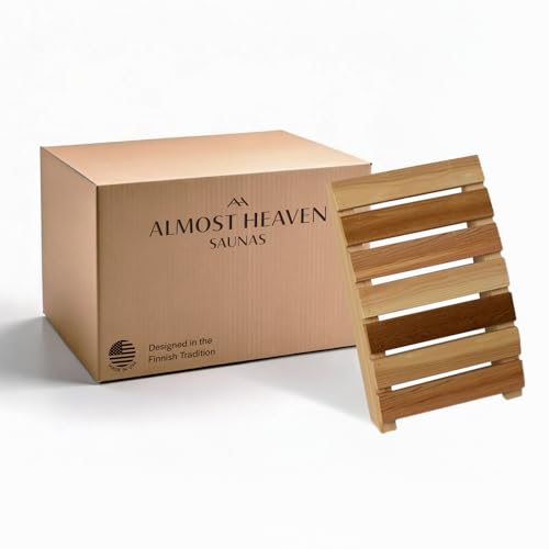 Almost Heaven Saunas Sauna Backrest, Luxury Home Sauna Accessory in Cedar Handmade in The USA...