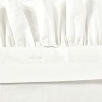 Lush Decor Reyna Ruffle Cotton Duvet Cover Set 2 Piece Set Twin XL, White - Cute Teen Bedding Set - White Duvet - Ruffled Bedding - Coquette Dorm Decor — image 4