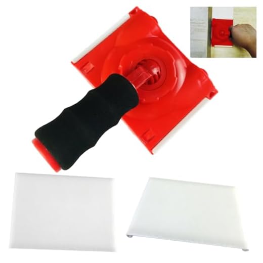 BANCOO RSL43 Paint Edge Trimmer Plus Two Replace Pads | Corner Walls & Ceilings Pad Painter | Paint Pad Applicator | Edge Painting Tool with Painter's Pad Refills | Paint Edger for Wall Painting