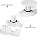 Xztrdi Square Inspection Hatch Handle for Boats - Yacht, Sailboat, Kayak Deck Cover Handle(White*2)