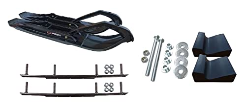 C&A Pro Black XCS Snowmobile Skis w/ 8