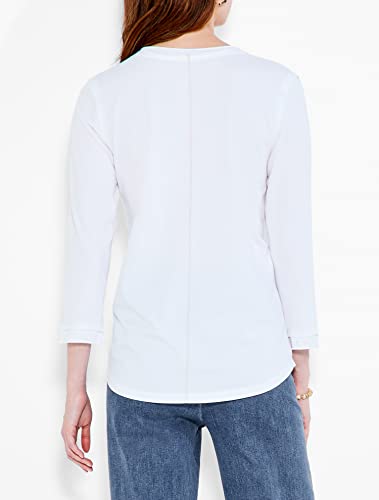 NIC+ZOE Women's 3/4 Sleeve Roll V Tee3