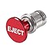 EJECT Button Car Cigarette Lighter, MELIFE Anodized Aluminum Universal 12-Volt Replacement Accessory Fits for Most Vehicles Socket Size A (Red)