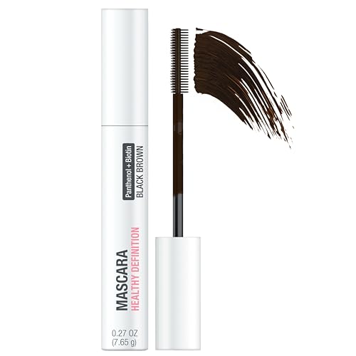 Neutrogena Healthy Definition Mascara Eyelash Mascara Defines Lifts Curls Lengthens & Volumizes Lashes Dual-Sided Comb + Brush for Natural Application Black Brown 0.27 oz