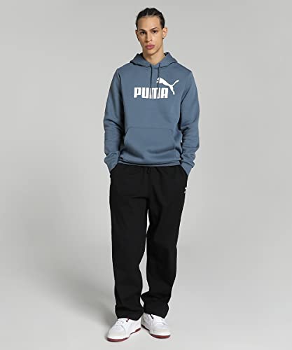 Image of Puma Cotton Men Ess Big Logo Hooded Neck Hoodie Fl (S) Mineral