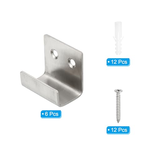 Clips de espejo montados en la pared PATIKIL con herrajes XL para colgar azulejos y paneles pesados 4