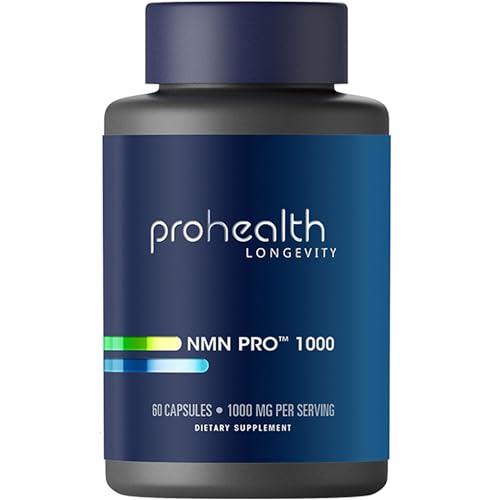 ProHealth Longevity NMN Pro 1000 Nicotinamide Mononucleotide Supplement for Cellular Health Energy & Longevity 1000mg per Serving 60 Capsules High Potency NMN Supplement