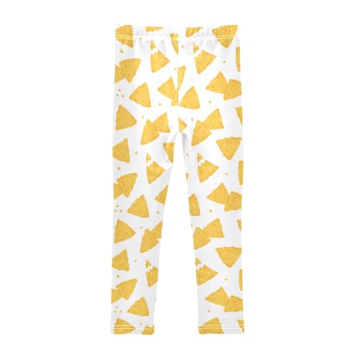 Girls Leggings Nachos Snack in Cartoon Toddler Girls Clothes Leggings for Girls Toddler Girls Leggings 3-4T2