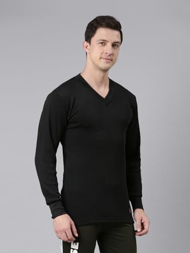 Image of Rupa Jon Men Thermal Vest | Premium Innerwear for Winter |V Neck Full Sleeve Soft, Lightweight & Warm Thermal Vest for Men | Snug Fit Cold Weather Essential | Pack of 1
