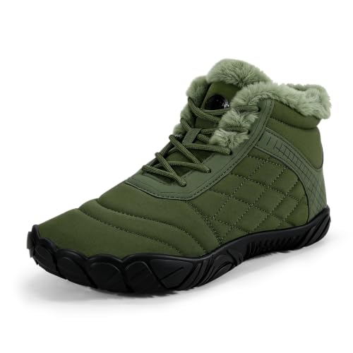 Image of Snow Boots for Women Winter Warm Fuzzy Non Slip Ankle Boots