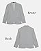 Bofan Linen Boys Blazer Formal Light Grey Suit Jackets for Boy Outwear Jacket & Coats for Kids Boys’ Fashion Summer Beach Wedding Outfit Size 10