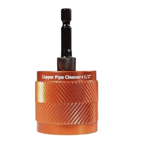 Limpiador de tuberías de cobre con cepillo de acero inoxidable extraíble para taladro hexagonal 7