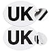 Onarway Autocollants ovales britanniques pour voiture, 1 autocollant épais magnétique britannique et 1 autocollant britannique pour voitures, camionnettes, ne rayent pas, pour conduire en Europe