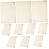 FUNNETOYU 10blätter Ehrenurkundenpapier Blanko Zertifikatspapier Für Auszeichnungen Hochwertiges Langlebiges Papier Mit Abgerundeten Ecken Und Glatten Kanten Für Diplome Und