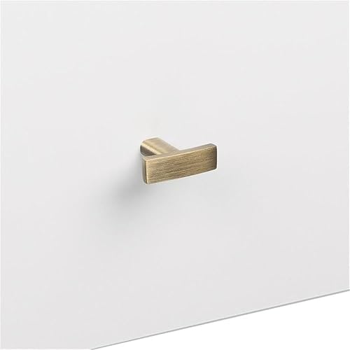 Miniatura 11 de Allora Moderna mesita de noche flotante de madera con 1 cajón en blanco