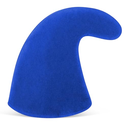 Zipfelmütze Zwerg Zwergenmütze Erwachsene Zwerge Kostüm Zubehör Zipfelmütze Elfenmütze Wichtelmütze Zwergenmützen für Karneval Partys Rollenspiele (Blau-C)