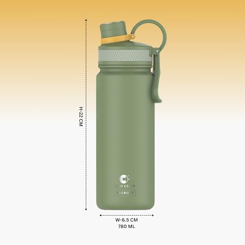 Image of Clay Craft VACBOTT Zing Double Walled 18 Hours Hot and 24 Hours Cold Insulated Flask 780ML, 2 Pcs|Easy to Carry|Gym Bottle|Home|Kitchen|Hiking|Travel Bottle|BIS Certified|1Year Limited Warranty