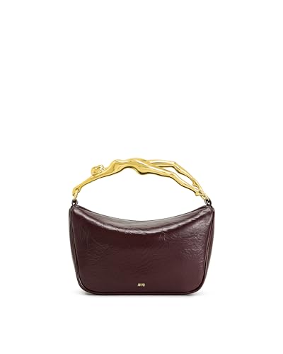 JW PEI Bolsa feminina Jenny com alça em forma humana, Borgonha