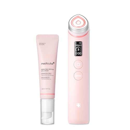 medicube Booster Pro Facial Device & Eye Care Duo: Salmon DNA PDR...