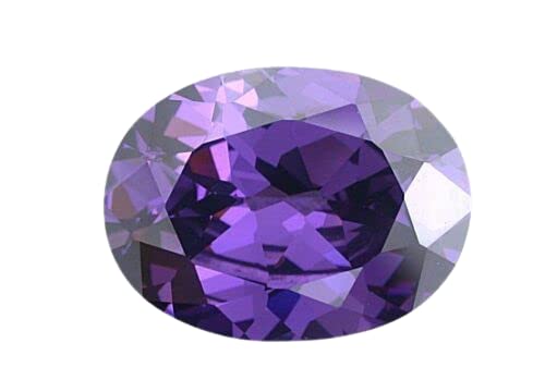 6 * 8mm Oval Shape AAA Purple Cubic Zircon Gemstone Hot Sale CZ Stone with Lab Certificate-image-19