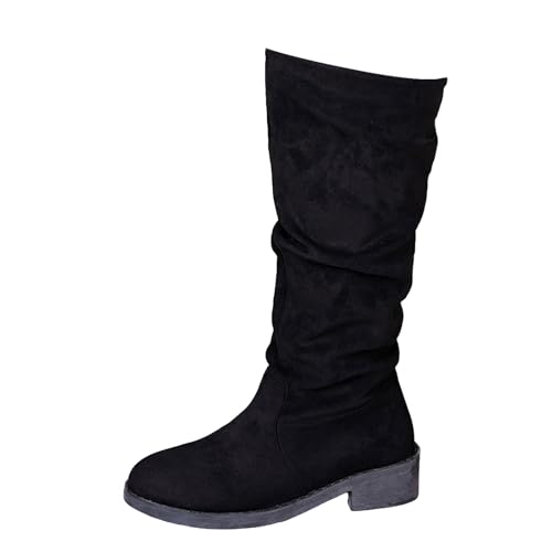 Bottes d'hiver décontractées femme pour marcher sans douleur avec talon 5 cm