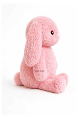 Image of Bunny Soft Toy for Girls Boys Kids,Pink,Teddy Rabbit Animal Plush Stuffed Baby Teddy Gift Birthday, 25cm