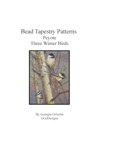 Bead Tapestry Patterns Peyote Three Winter Birds