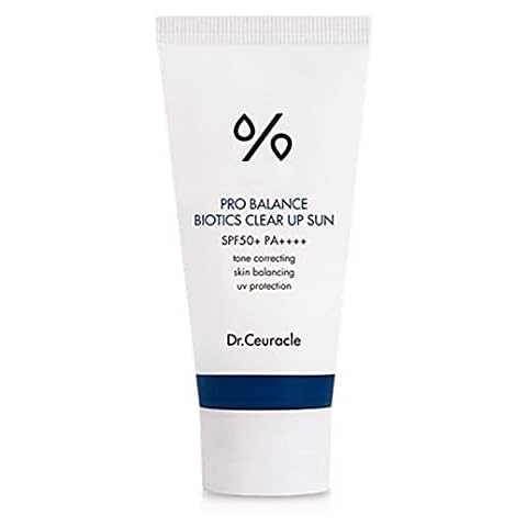 [Dr.Ceuracle] Pro Balance Biotics Clear Up Sun SPF 50+ PA+++ (1.7 fl.oz) | A Probiotics Sunscreen | Tone Correcting, Skin Balancing, Mild Hydrating Sunscreen with strong UV Protection Cover