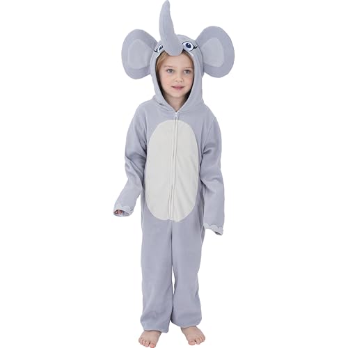 Lingway Toys Kids Elephant Onesie Costume Boys and Girls Elephant Jumpsuit Kids Animal Onesie For Christmas 6-8