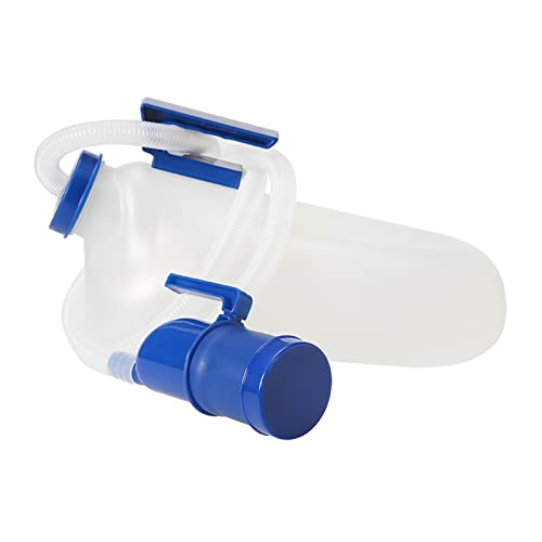 YNGJUENCP Men's Urinal,2000ml Large Capacity Portable Urine Cup Leak-Proof Male Urinals for Old Men,Large Plastic Pee Holder for Incontinence,Elderly,Travel,Driving,Camping (Translucent)(Size:1pcs)