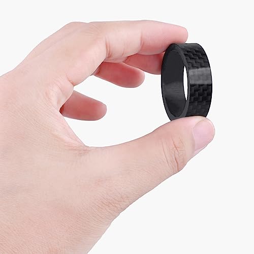 12Pieces Bike Carbon Fiber Headset Spacer Bike Stem Spacers Fit For MTB BMX