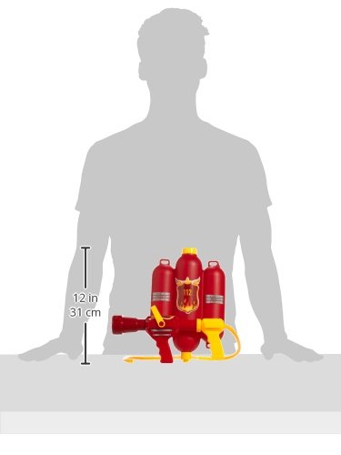 Idena 8040009 – Lance à Eau Pompiers, Taille env. 40 cm avec buse réglable, réservoir d'eau et bandoulière, Bataille d'eau, été, fête de Jardin, Pistolet à Eau, Canon à Eau, Pistolet à Eau – vue 3