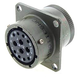 Amphenol, PT00A-8-4S(476), Connector Miniature Cylindrical Circular RCP 8-4 ST Wall Mount
