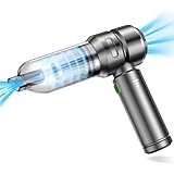 Aspirabriciole Senza Fili, 17000Pa Aspirabriciole Potente, 4 in 1 Mini Aspirapolvere Senza Fili con Ricarica Rapida, Aspirapolvere Auto Portatile per Casa Auto Peli di Animali Aomestici, Grigio Scuro