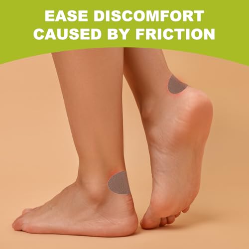 Image of Moleskin for Feet, Moleskin Adhesive Pads, Mole Skin Patch for Blisters, Shoes, Toes, Heel | Blister Prevention Tape Pads Reduce Friction - 4 Sheets (24 Pieces Total)