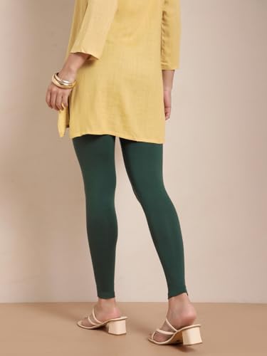 Image of TWIN BIRDS Women Viscose Ankle Leggings | Stretchable Kurti Wear Bottom
