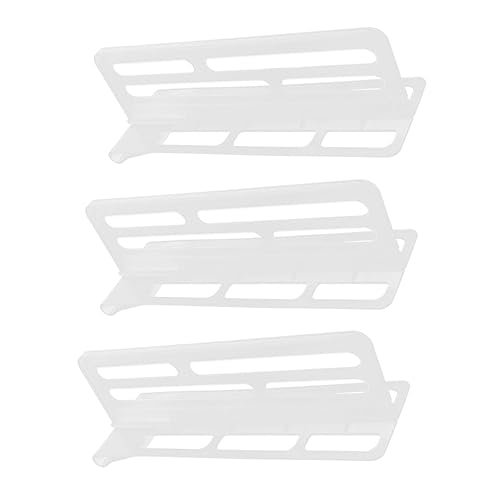 TOBBOMEY 3 piezas Organizador Frigorífico Divisor para Estantes Separador Práctico de Duradero para Cocina y Congelador Almacenaje Multifuncional para Bebidas Pan y Condimentos