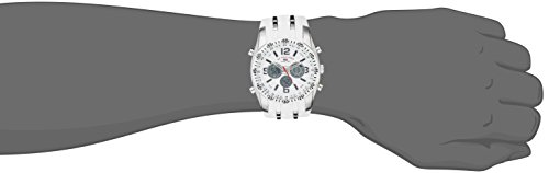 U.S. Polo Assn. Men’s Sport Watch with Analog-Digital Display, Silicone Band with Silver Links, 44mm Metal Case, Alarm, Backlight, Dual Time, Buckle Closure2