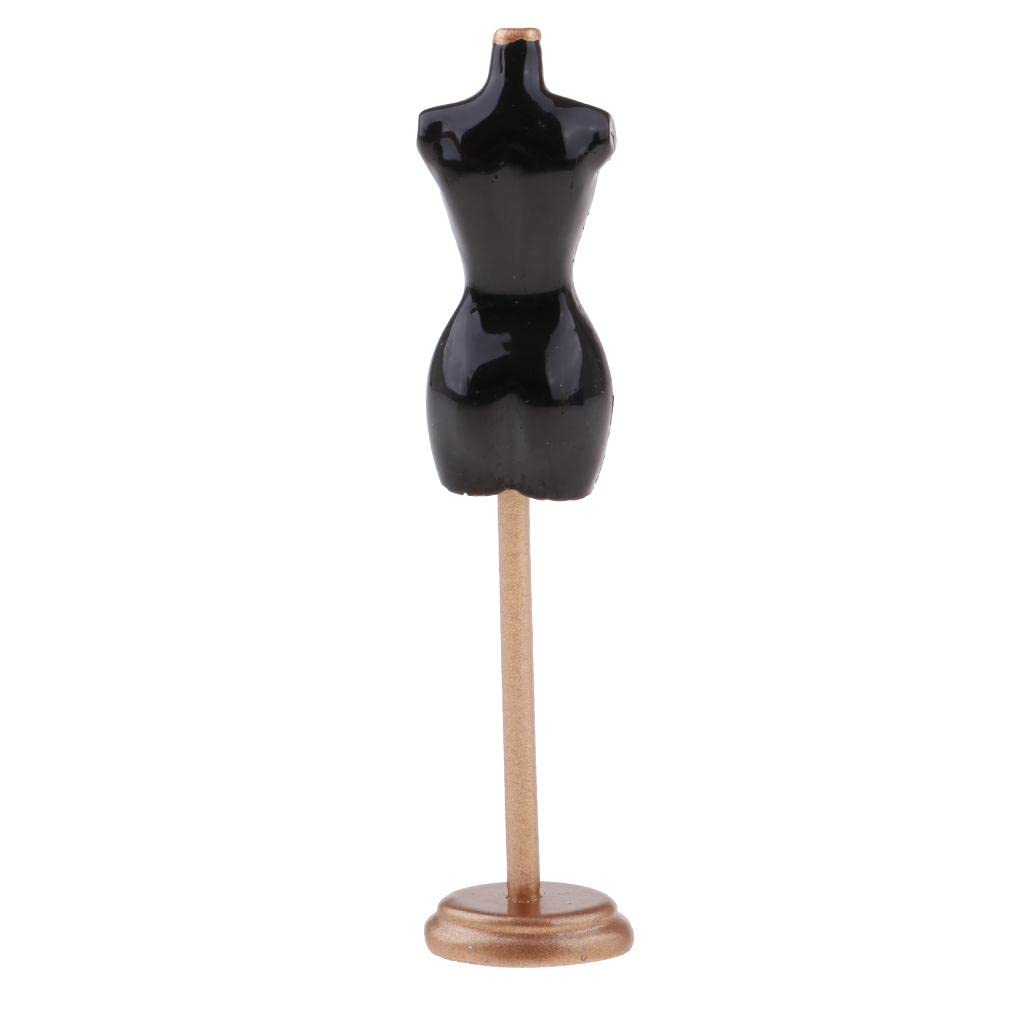 Dollhouse Miniature 1:12 Accessory Mannequin Tailors Dressmakers Model Black-image-46