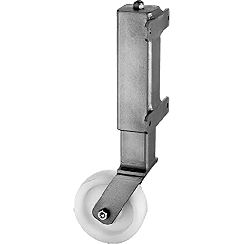 Alberts 416867 Roue de soutien pour portail | pour portails lourds et larges | jusqu'à 450 kg | à visser | galvanisée à chaud | hauteur 400 mm | roue Ø 125 mm