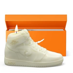 Mens Candle with Gift Box – Air Wax – Trainer Candles – Teenage Boys Bedroom Accessories – Funky Candles for Men – Gifts for Teenage Boys Room Decor – NBA Gifts – Basketball Accessories