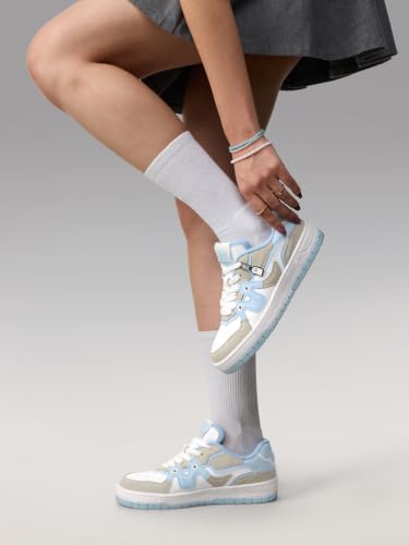 Image of The Souled Store Urban Blaze: Women and Girls Colorblocked Lace Up Low Top Stylish Sneakers with Flexibility & Comfort