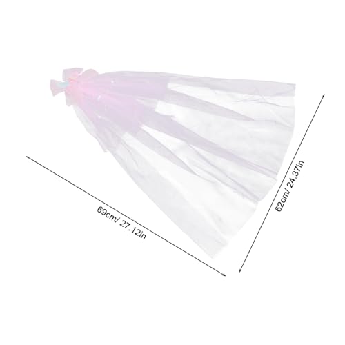 Girl Veil Hair Clip Bow for Birthdays Elegant Princess Headwear for Boy Girl Girls Soft Comfortable Hair Accessories for Special Events for Celebrations2