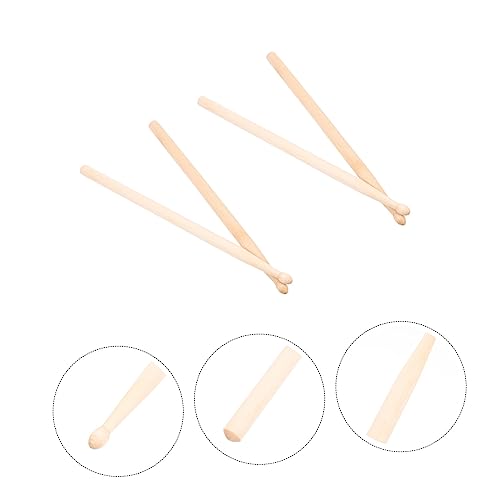 2 pares de baquetas de maple para percusión miniatura 2