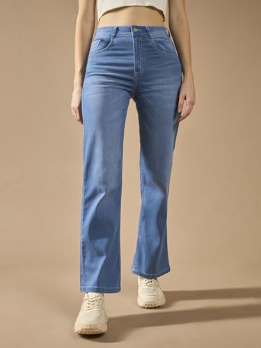 Image of Dolce Crudo Women's High Waist Straight Fit Jeans